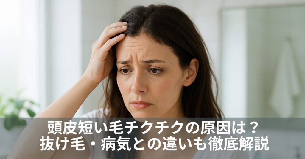 頭皮短い毛チクチクの原因は？抜け毛・病気との違いも徹底解説