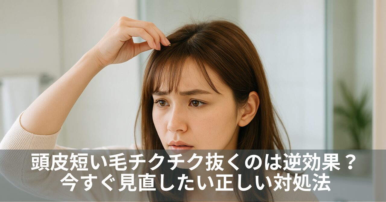 頭皮短い毛チクチク抜くのは逆効果？今すぐ見直したい正しい対処法