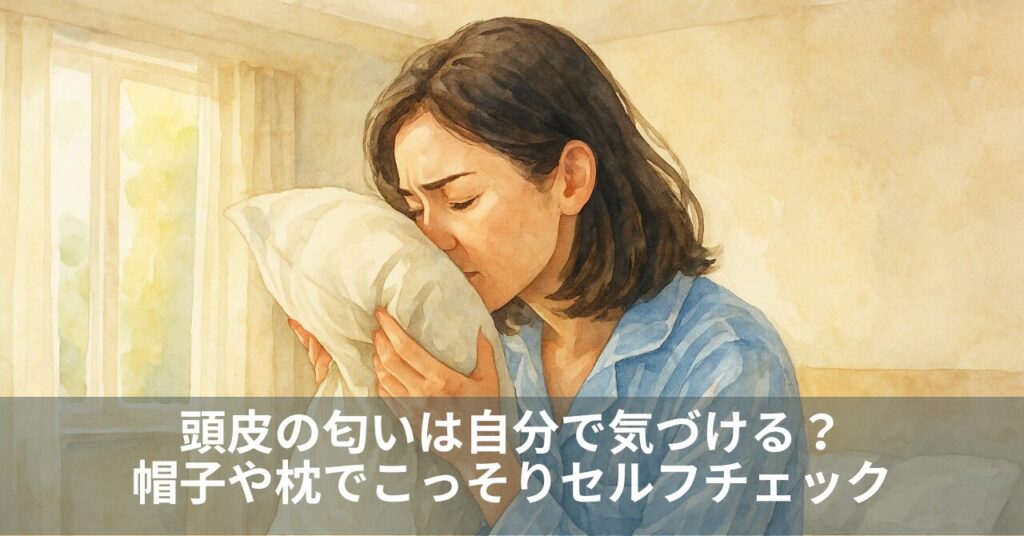 頭皮の匂いは自分で気づける？帽子や枕でこっそりセルフチェック