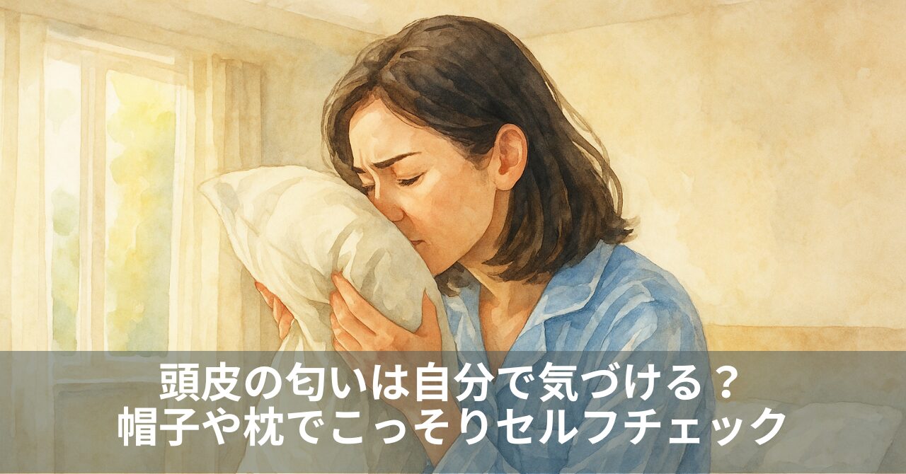 頭皮の匂いは自分で気づける？帽子や枕でこっそりセルフチェック