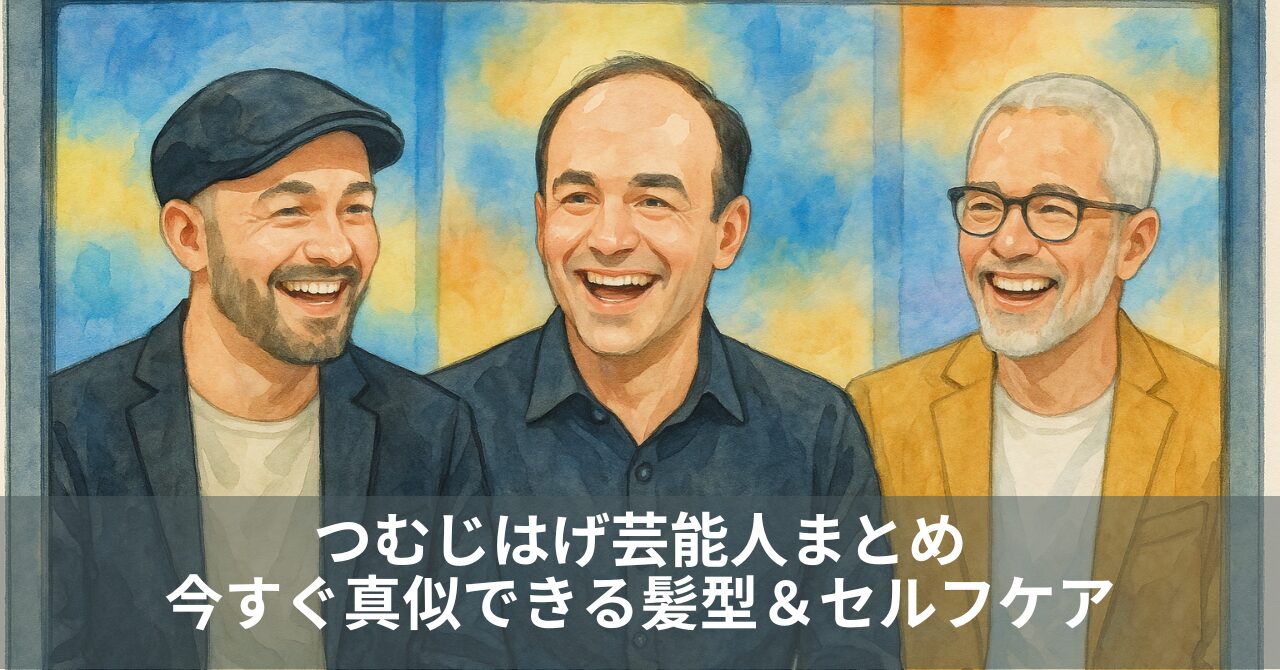 つむじはげ芸能人まとめ｜今すぐ真似できる髪型＆セルフケア