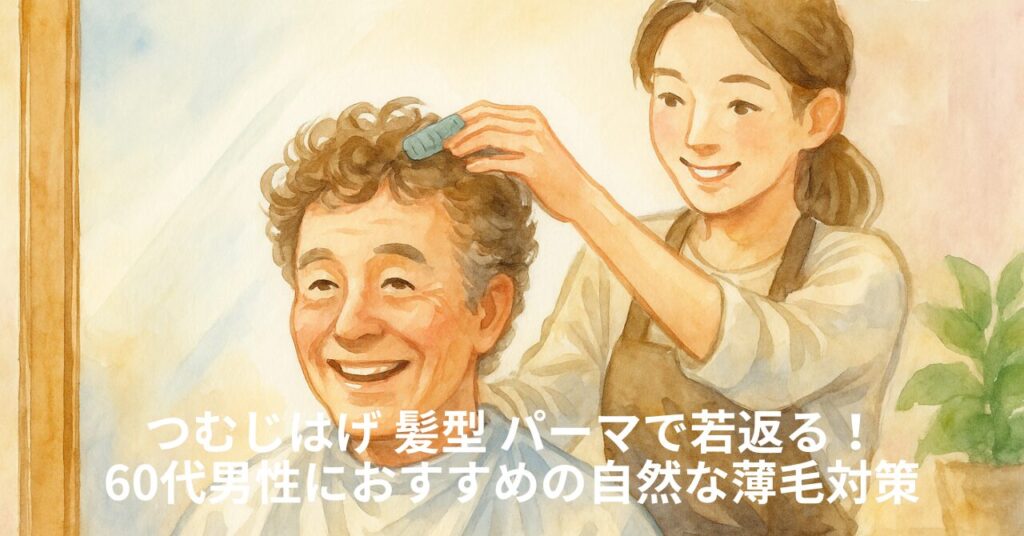 つむじはげ 髪型 パーマで若返る！60代男性におすすめの自然な薄毛対策