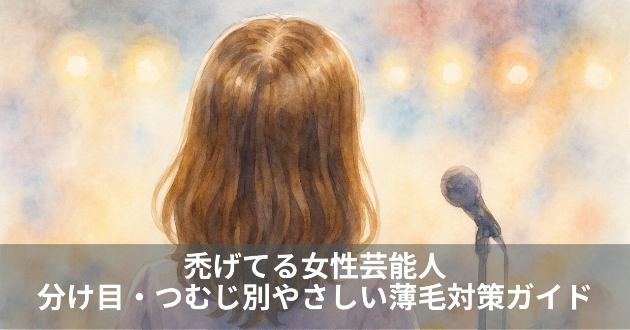 禿げてる女性芸能人｜分け目・つむじ別やさしい薄毛対策ガイド