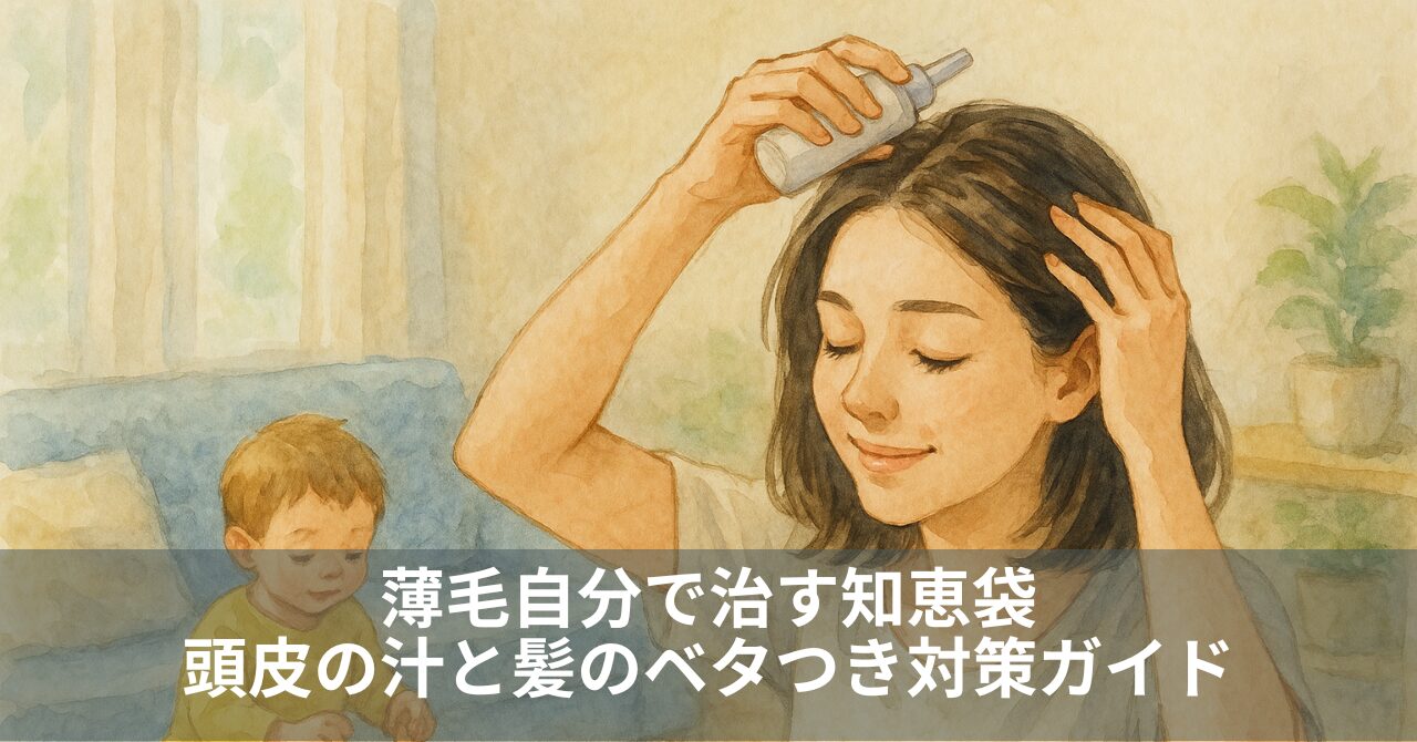 薄毛自分で治す知恵袋｜頭皮の汁と髪のベタつき対策ガイド