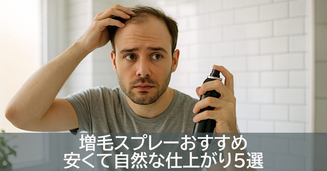 増毛スプレーおすすめ安くて自然な仕上がり5選