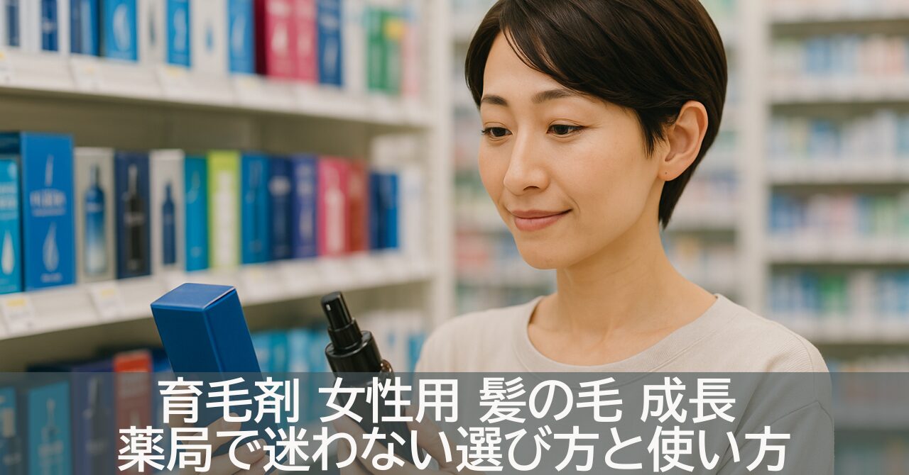 育毛剤 女性用 髪の毛 成長 薬局で迷わない選び方と使い方