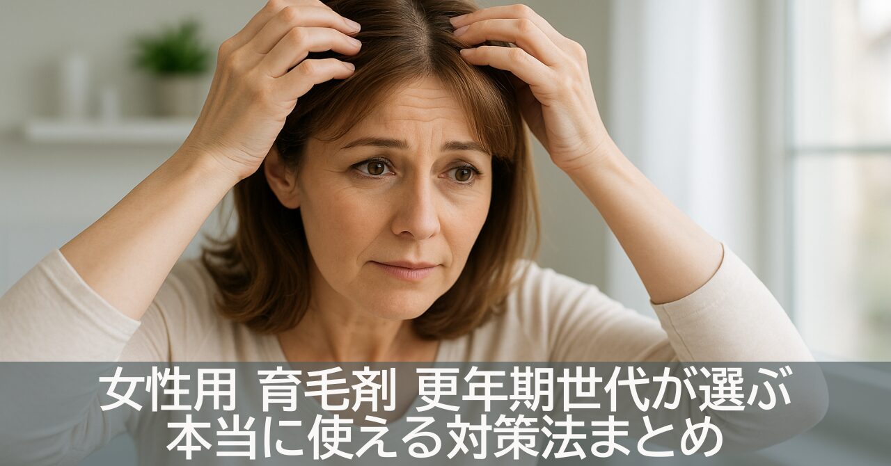 女性用 育毛剤 更年期世代が選ぶ本当に使える対策法まとめ