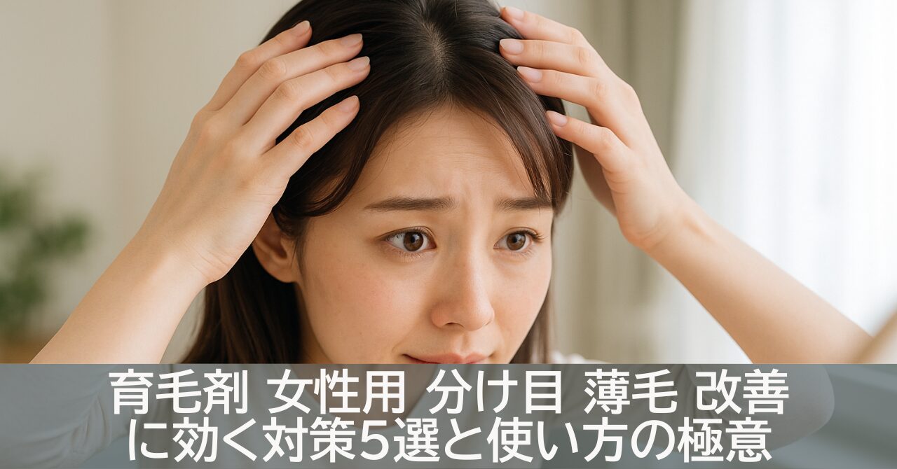 育毛剤 女性用 分け目 薄毛 改善に効く対策5選と使い方の極意
