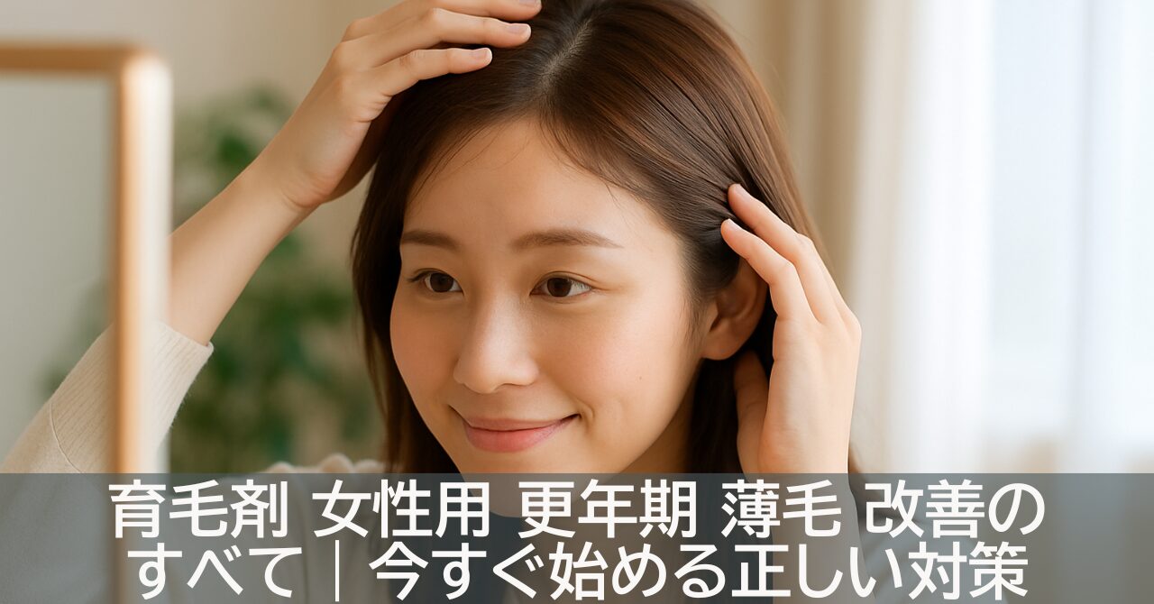 育毛剤 女性用 更年期 薄毛 改善のすべて｜今すぐ始める正しい対策