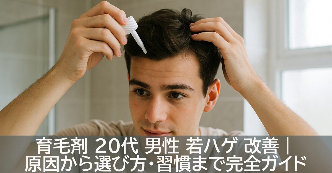育毛剤 20代 男性 若ハゲ 改善｜原因から選び方・習慣まで完全ガイド