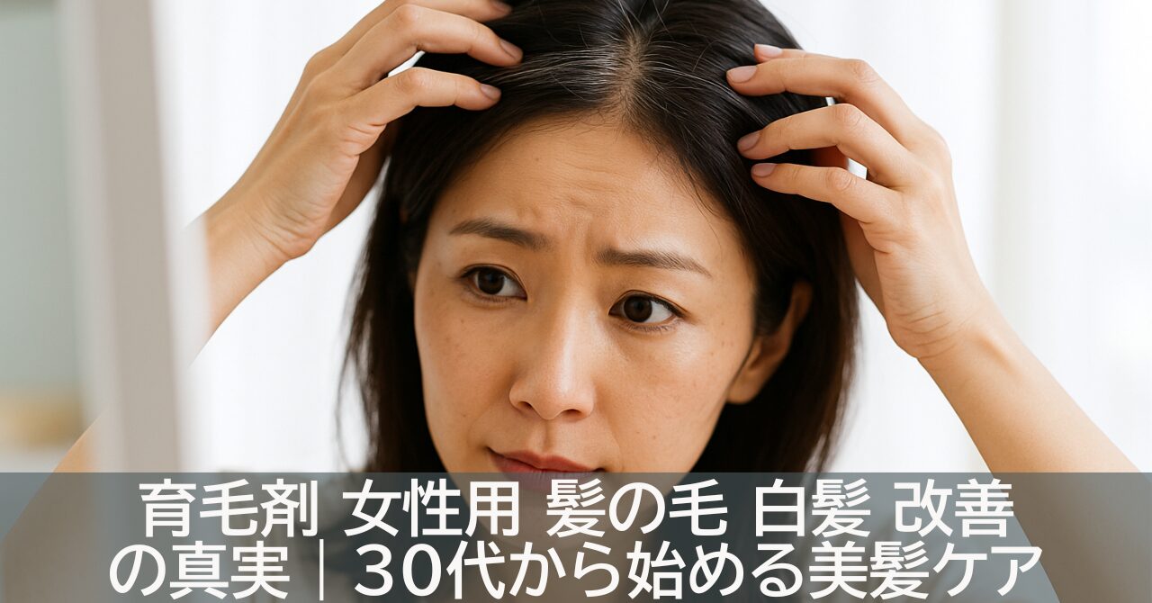 育毛剤 女性用 髪の毛 白髪 改善の真実｜30代から始める美髪ケア