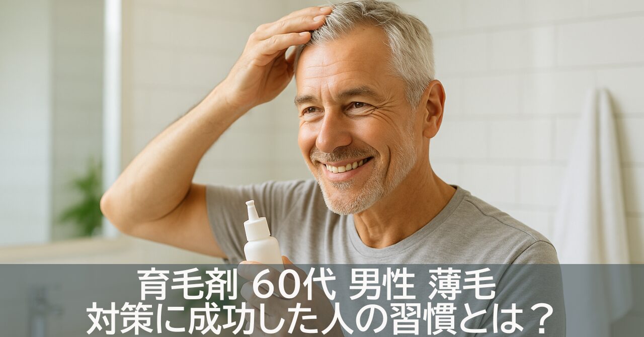 育毛剤 60代 男性 薄毛 対策に成功した人の習慣とは？