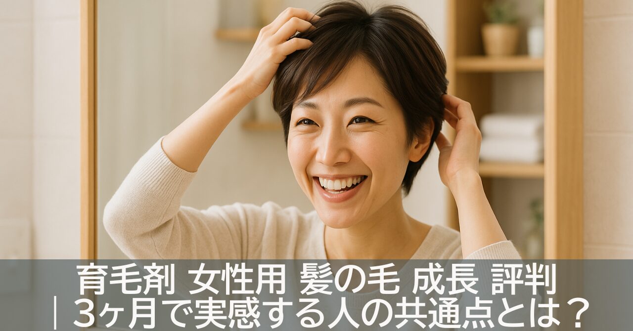 育毛剤 女性用 髪の毛 成長 評判｜3ヶ月で実感する人の共通点とは？