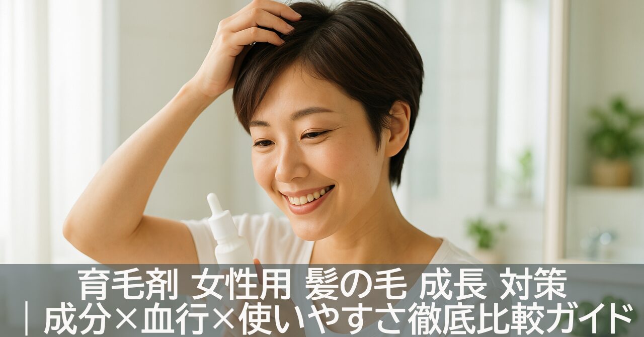 育毛剤 女性用 髪の毛 成長 対策｜成分×血行×使いやすさ徹底比較ガイド