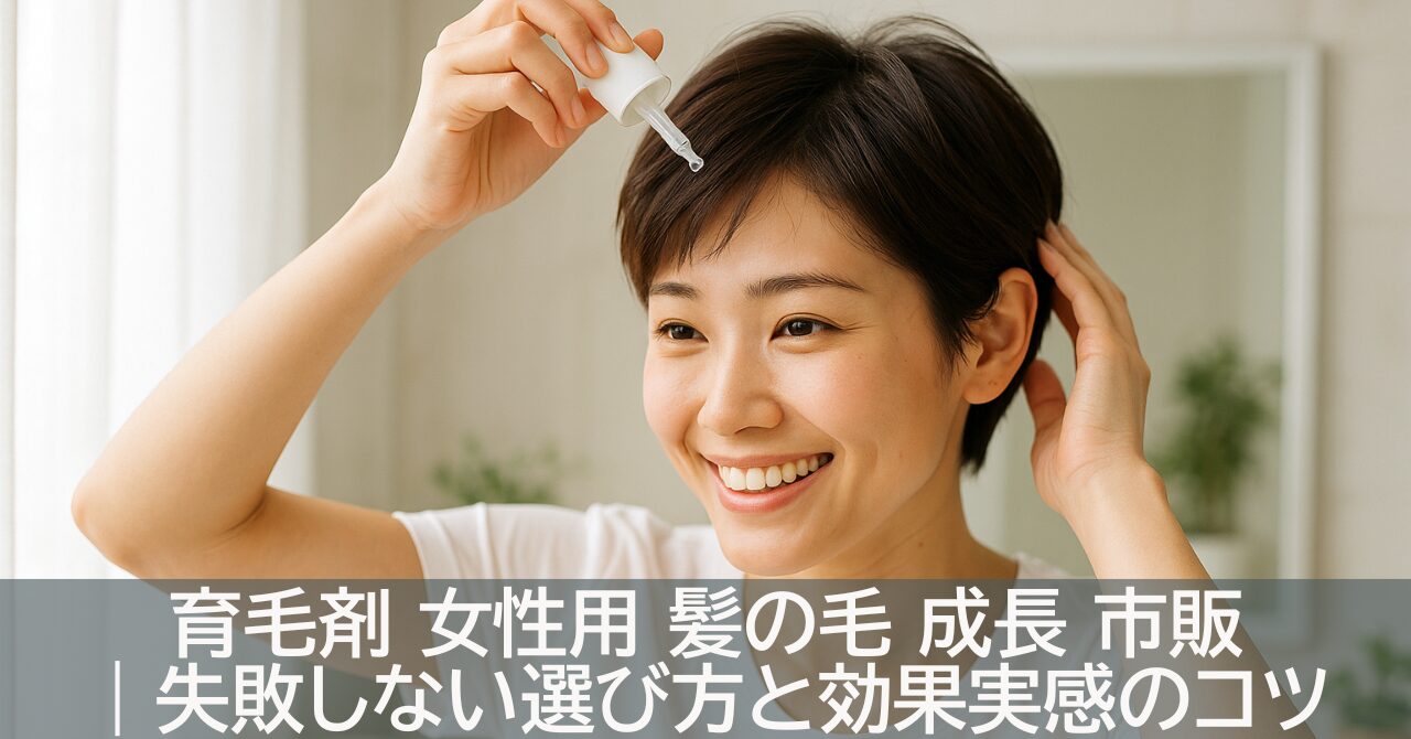 育毛剤 女性用 髪の毛 成長 市販｜失敗しない選び方と効果実感のコツ