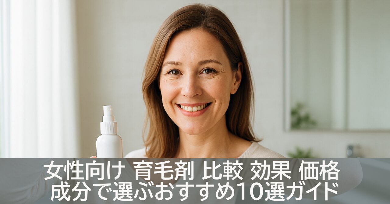 女性向け 育毛剤 比較 効果 価格 成分で選ぶおすすめ10選ガイド