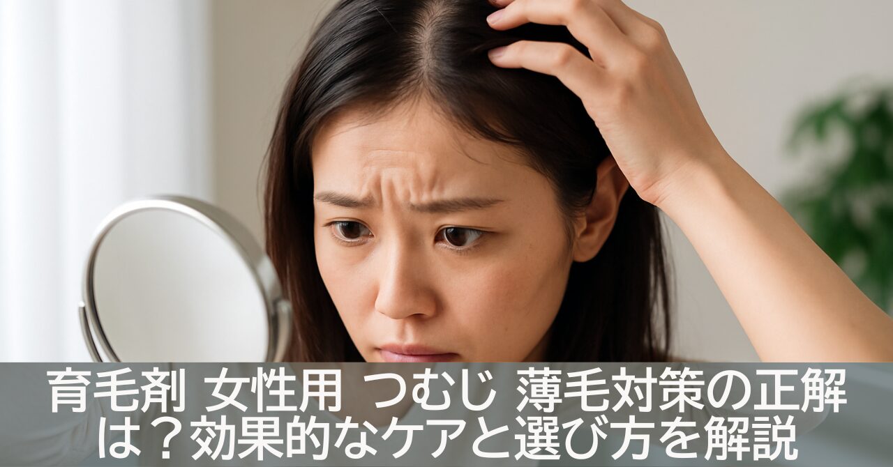 育毛剤 女性用 つむじ 薄毛対策の正解は？効果的なケアと選び方を解説