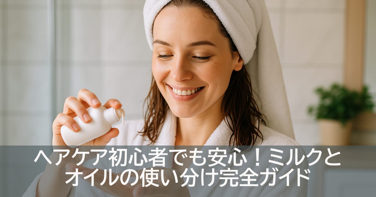 ヘアケア初心者でも安心！ミルクとオイルの使い分け完全ガイド
