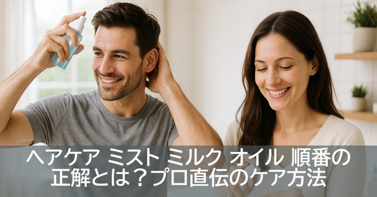 ヘアケア ミスト ミルク オイル 順番の正解とは？プロ直伝のケア方法