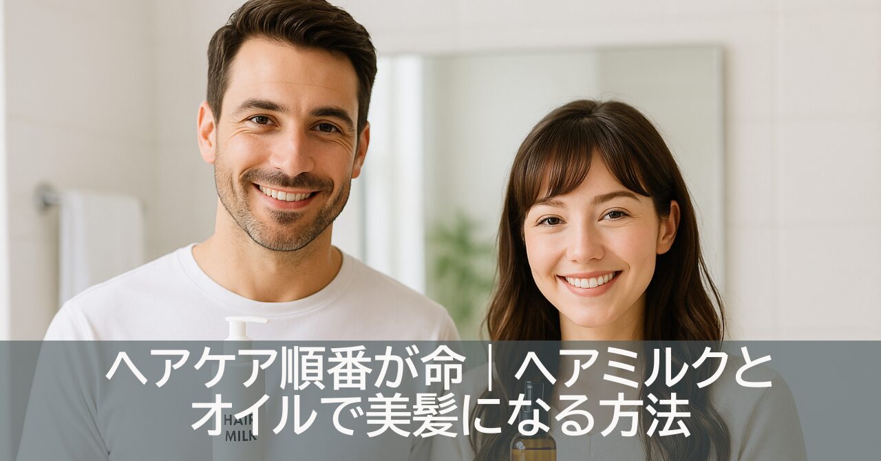 ヘアケア順番が命｜ヘアミルクとオイルで美髪になる方法