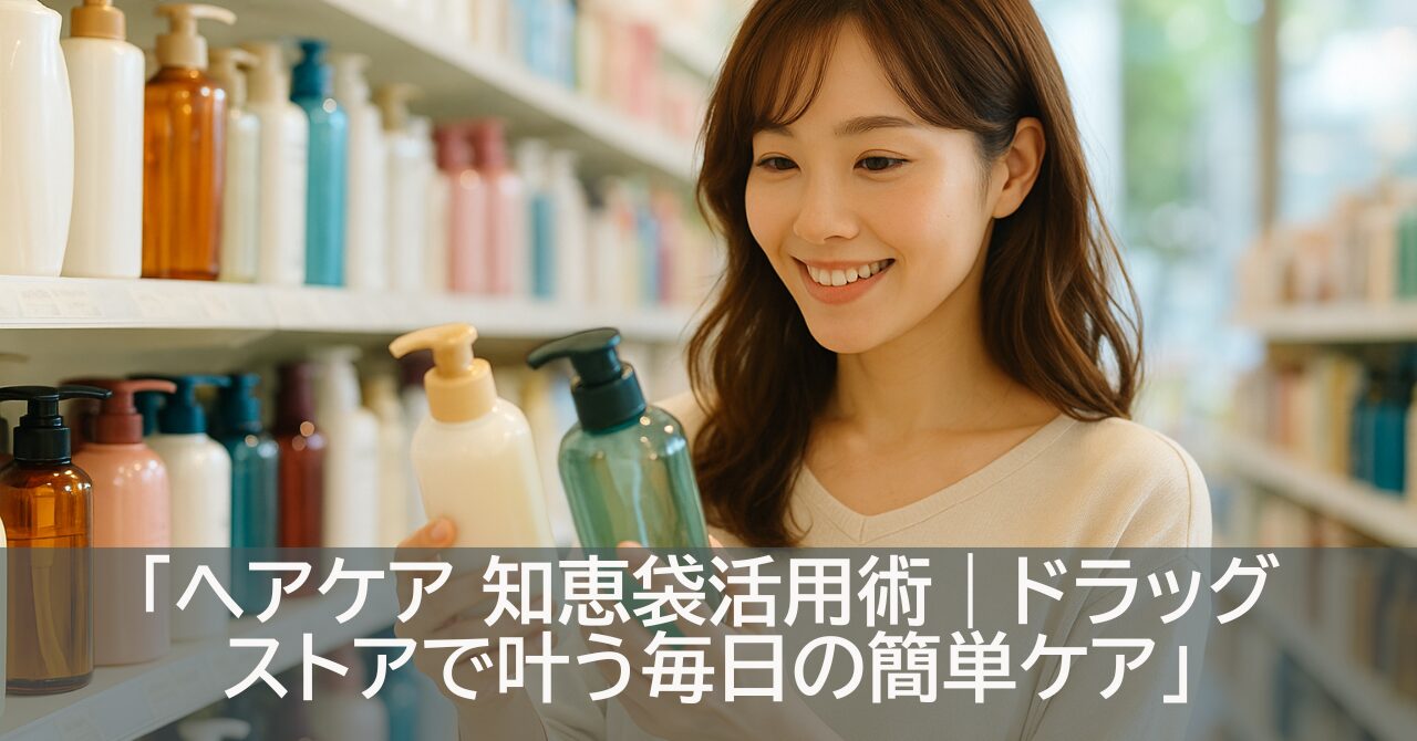 「ヘアケア 知恵袋活用術｜ドラッグストアで叶う毎日の簡単ケア」