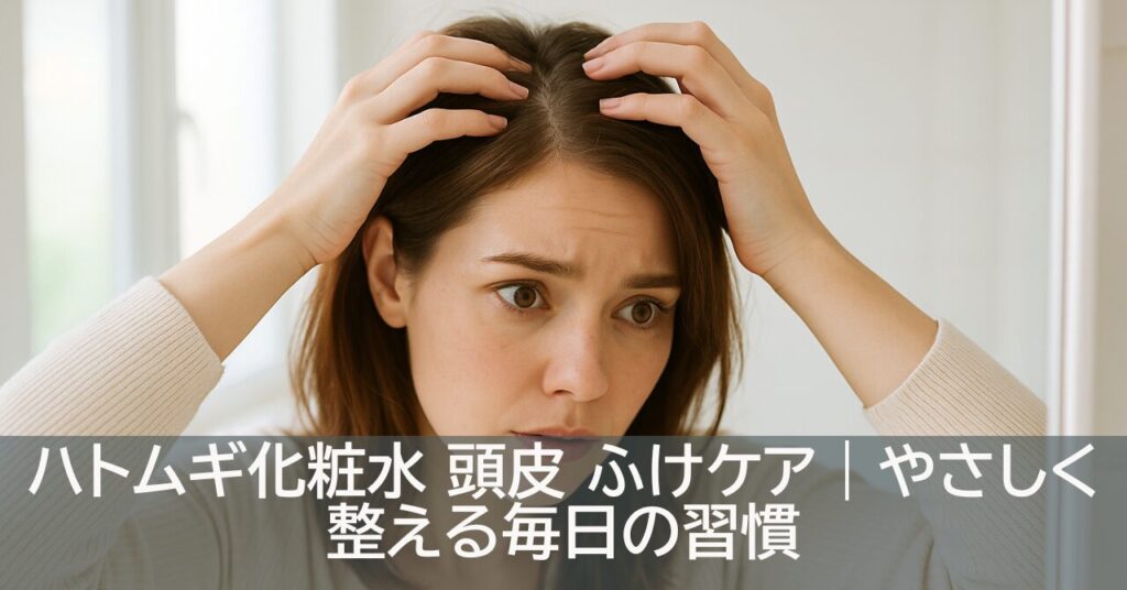 ハトムギ化粧水 頭皮 ふけケア｜やさしく整える毎日の習慣