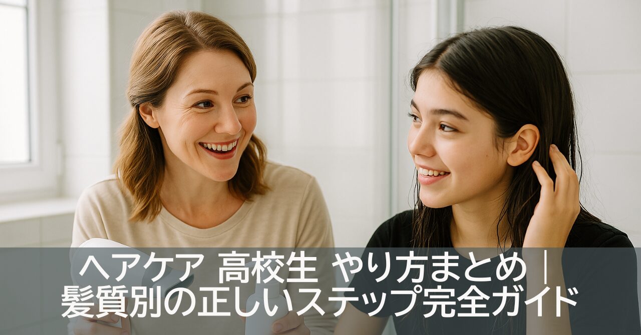 ヘアケア 高校生 やり方まとめ｜髪質別の正しいステップ完全ガイド
