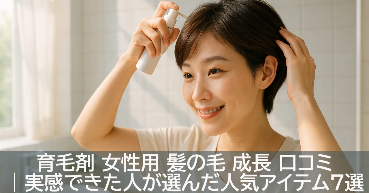 育毛剤 女性用 髪の毛 成長 口コミ｜実感できた人が選んだ人気アイテム7選