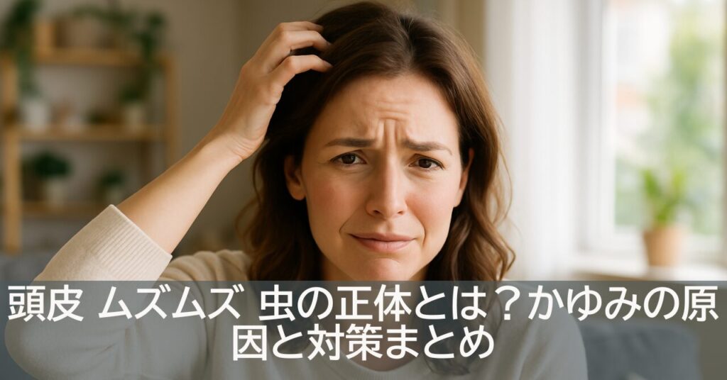 頭皮 ムズムズ 虫の正体とは？かゆみの原因と対策まとめ
