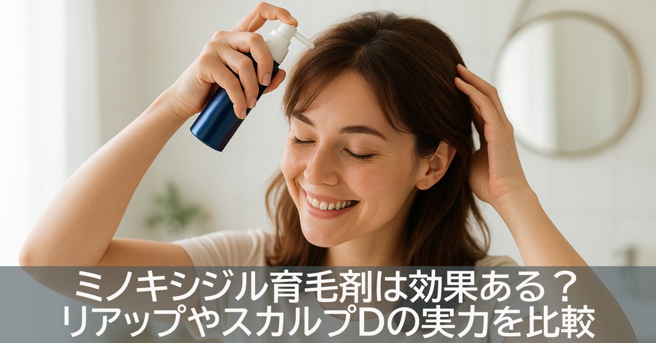 ミノキシジル育毛剤は効果ある？リアップやスカルプDの実力を比較
