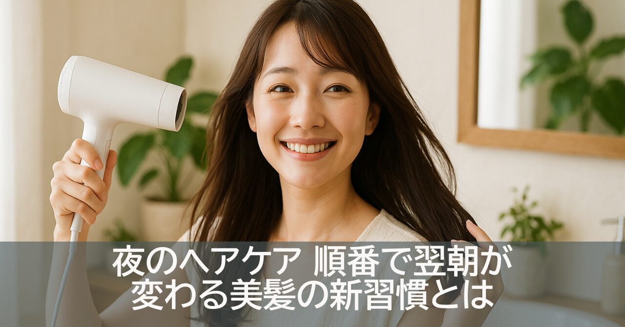 夜のヘアケア 順番で翌朝が変わる美髪の新習慣とは
