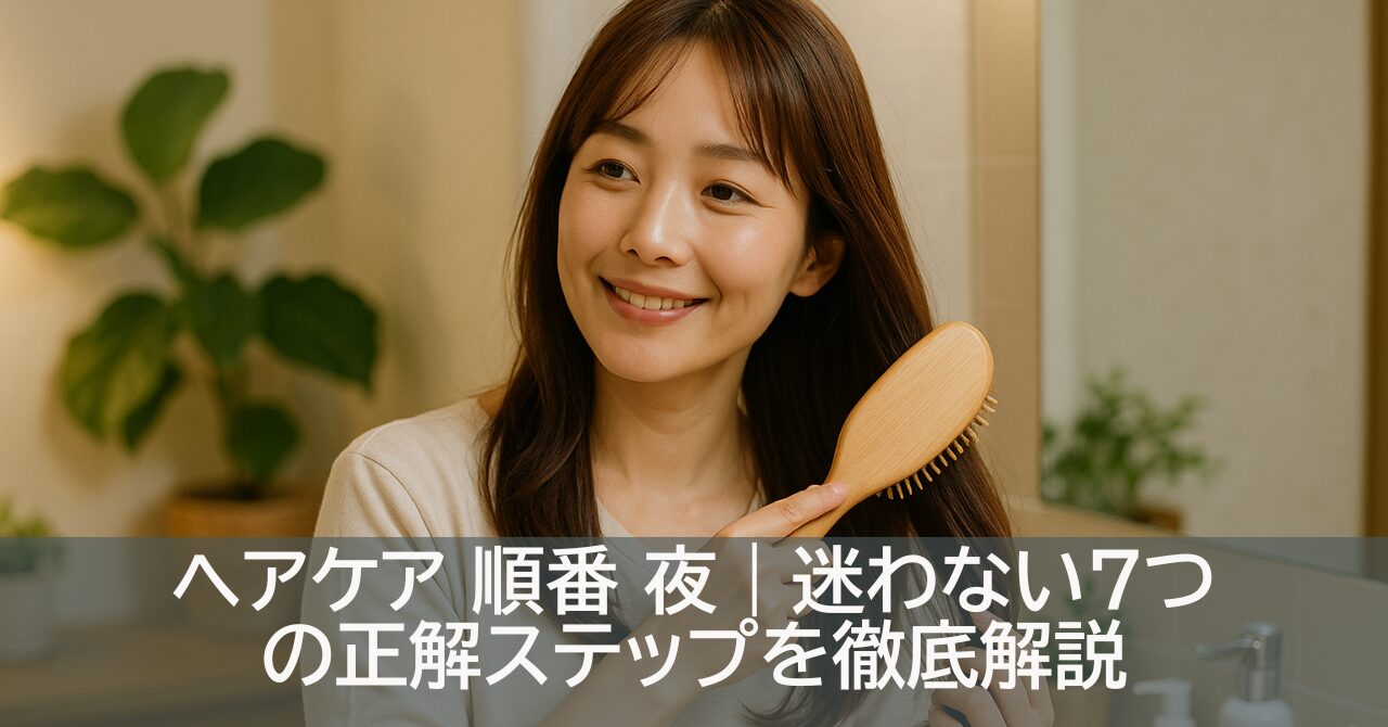 ヘアケア 順番 夜｜迷わない7つの正解ステップを徹底解説