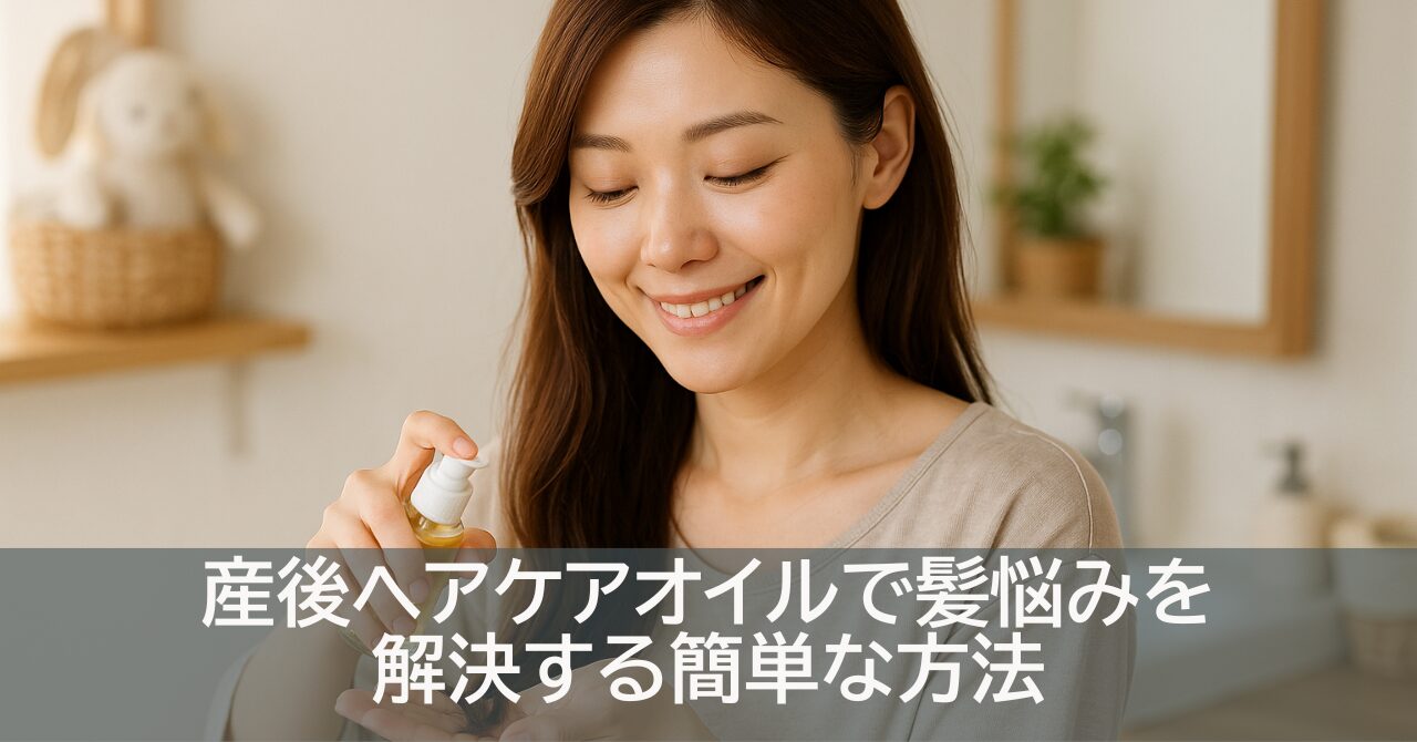 産後ヘアケアオイルで髪悩みを解決する簡単な方法