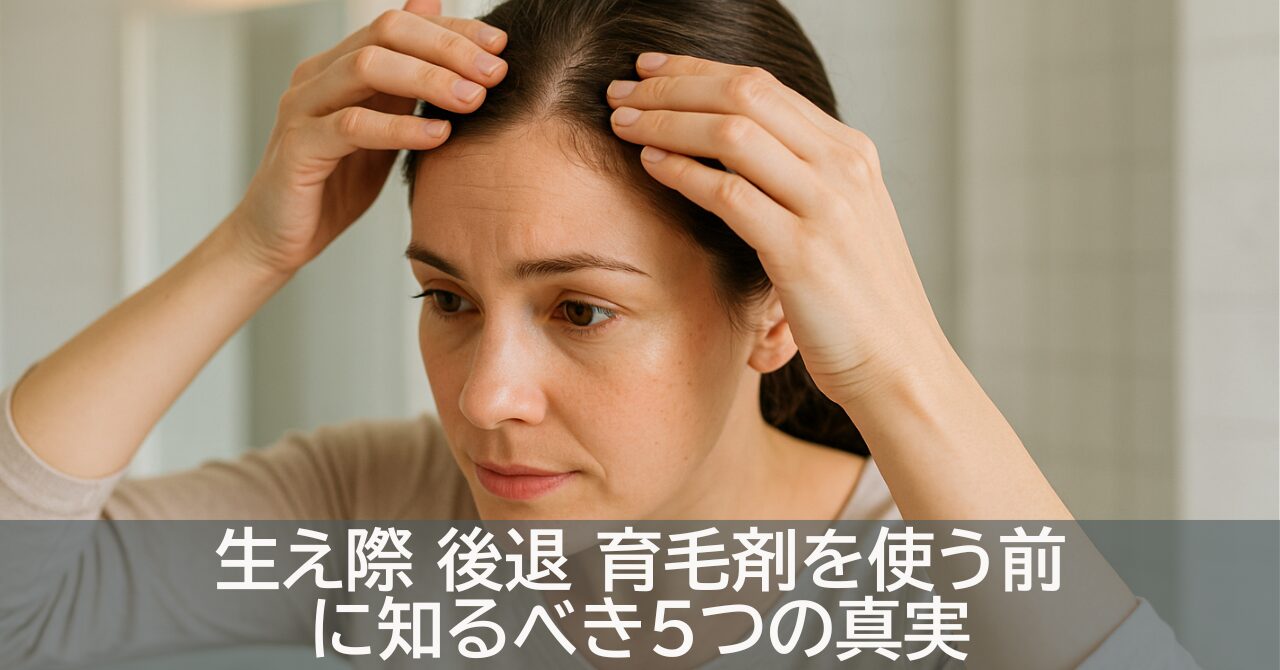 生え際 後退 育毛剤を使う前に知るべき5つの真実