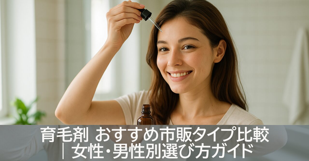 育毛剤 おすすめ市販タイプ比較｜女性・男性別選び方ガイド