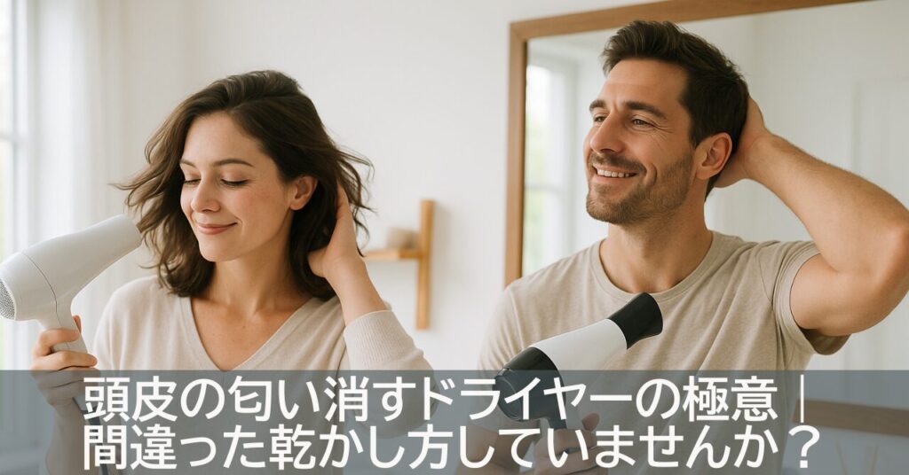 頭皮の匂い消すドライヤーの極意｜間違った乾かし方していませんか？