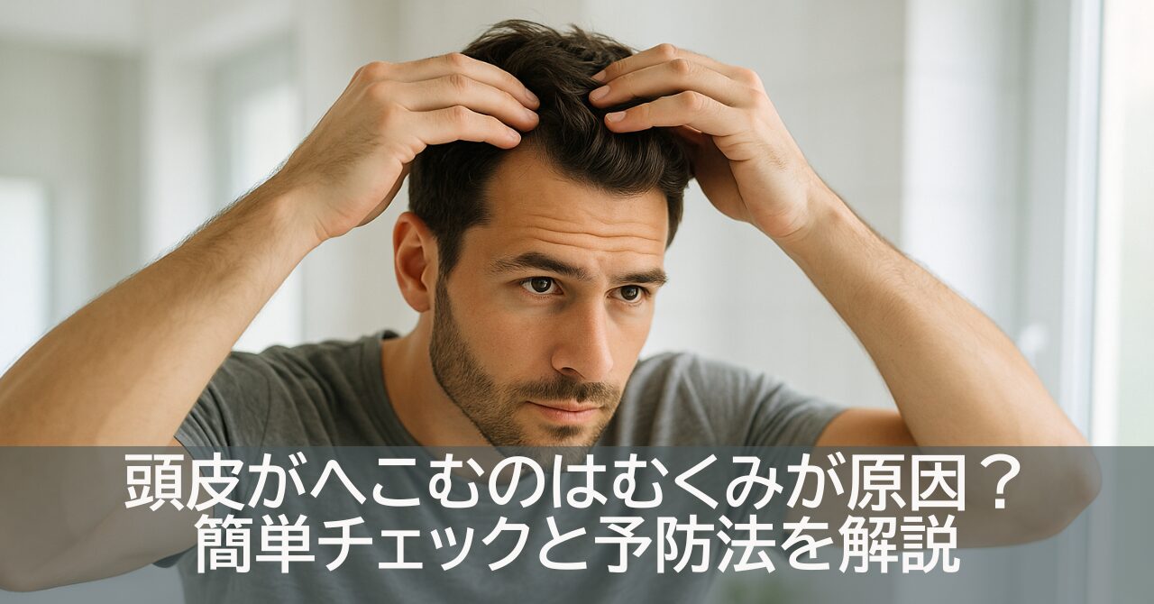 頭皮がへこむのはむくみが原因？簡単チェックと予防法を解説