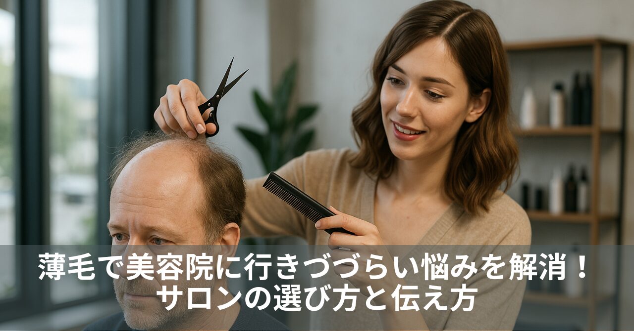 薄毛で美容院に行きづづらい悩みを解消！サロンの選び方と伝え方