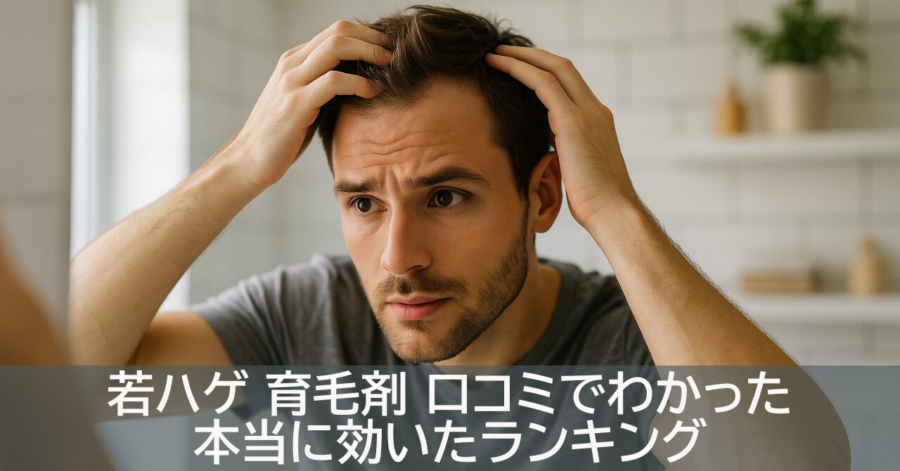 若ハゲ 育毛剤 口コミでわかった本当に効いたランキング