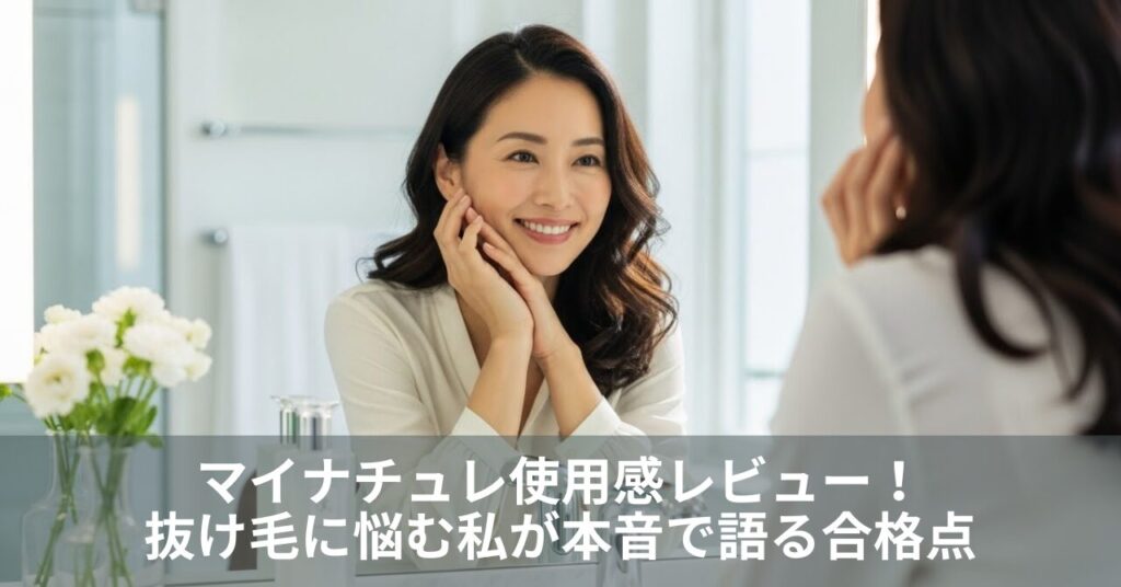 マイナチュレ使用感レビュー!抜け毛に悩む私が本音で語る合格点