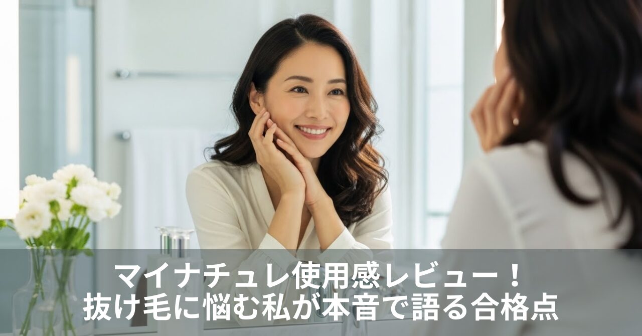 マイナチュレ使用感レビュー！抜け毛に悩む私が本音で語る合格点