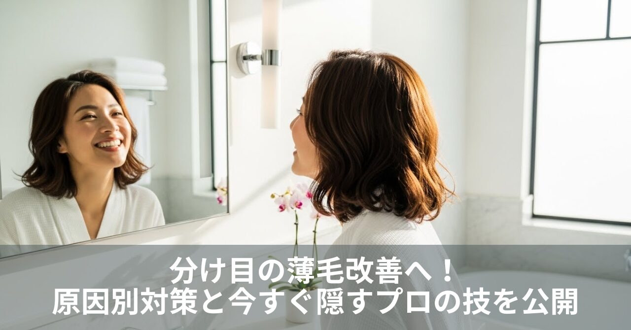 分け目の薄毛改善へ！原因別対策と今すぐ隠すプロの技を公開