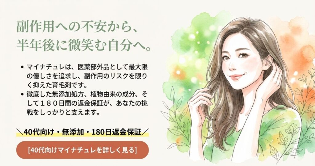 優しさを追求した無添加処方と180日間の返金保証が挑戦を支えるという結論。