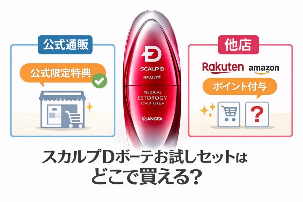 スカルプdボーテお試しセットはどこで買える?公式通販と他店の違いを整理します