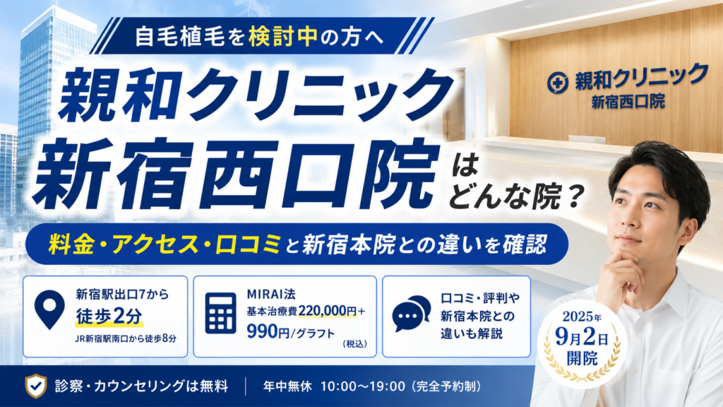 親和クリニック新宿西口院はどんな院？