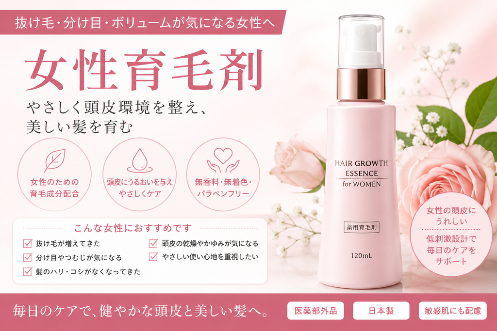女性の薄毛・抜け毛
